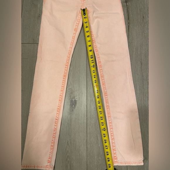 Y2K vintage aesthetic True Religion Women's Pink Papaya Super Skinny Jeans 29 /8 - Picture 9 of 9